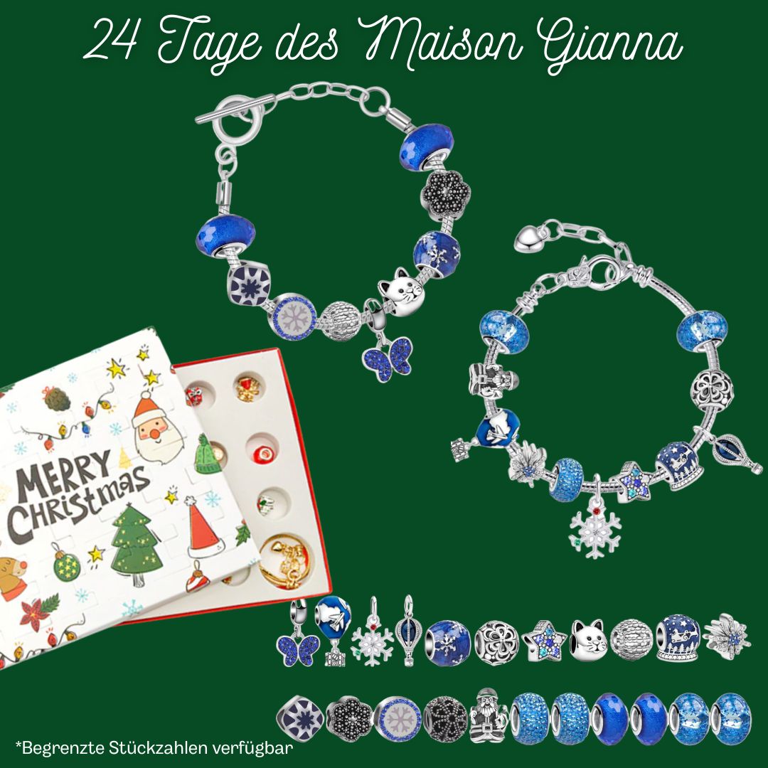 24 Tage Adventskalender mit Armbändern und Charms